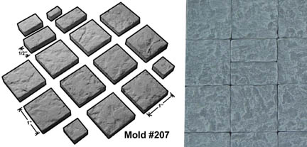 Rock Floor Tile Mold