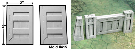 Star Fortress Wall Mold