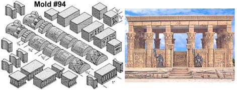 Egyptian Temple Mold