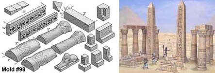 Egyptian Temple Accessory Mold